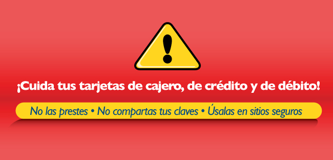 Cuida tus tarjetas